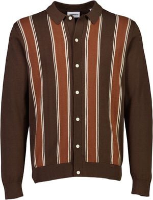 Knitted polo cardigan L/S