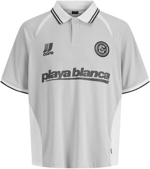 JCOCLUB RIBBED FOOTBALL POLO SS JNR