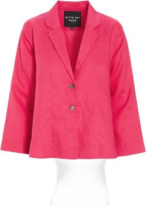 Airy linen a-formet jakke