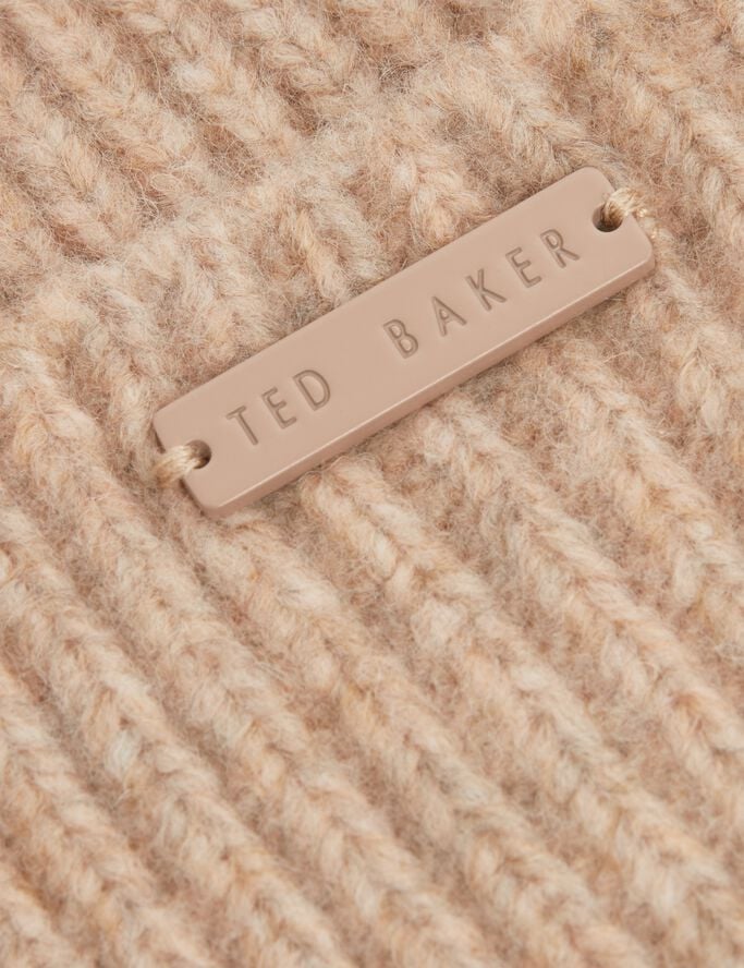 LIDIAAS Knitted Ribbed Beanie Hat