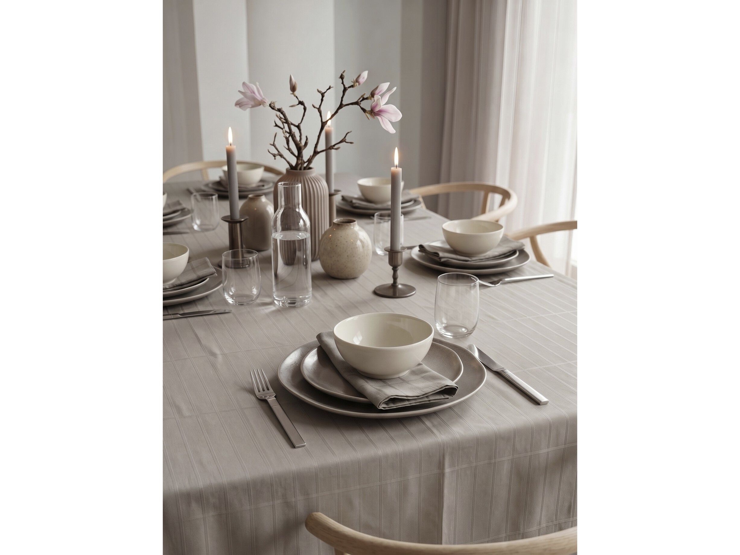 Stofservietter 45x45 EssenceSuite One 4 stk. Optisk hvid