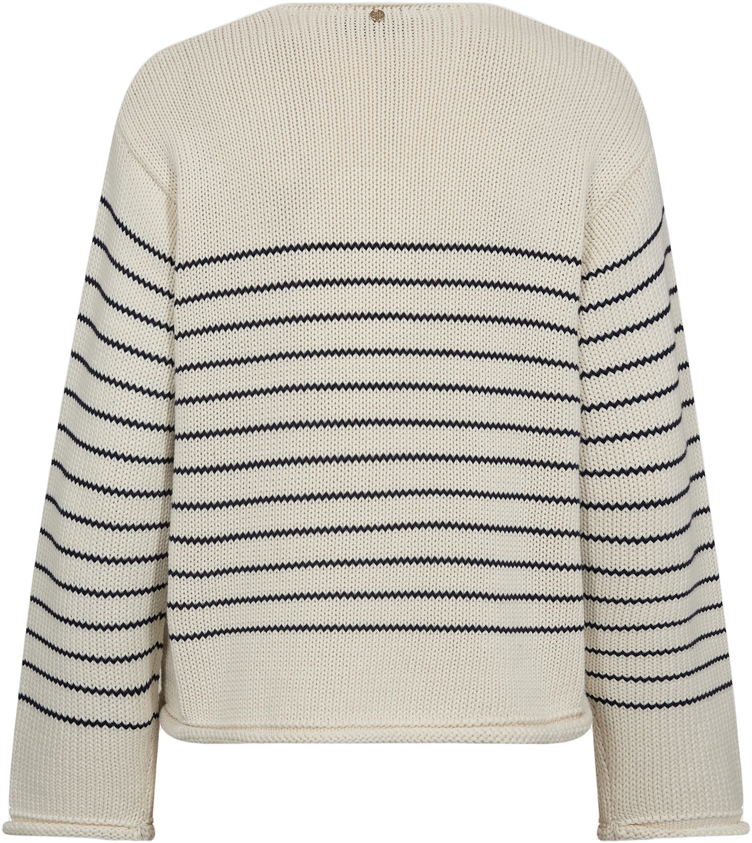 MMBine LS V-Neck Stripe Knit