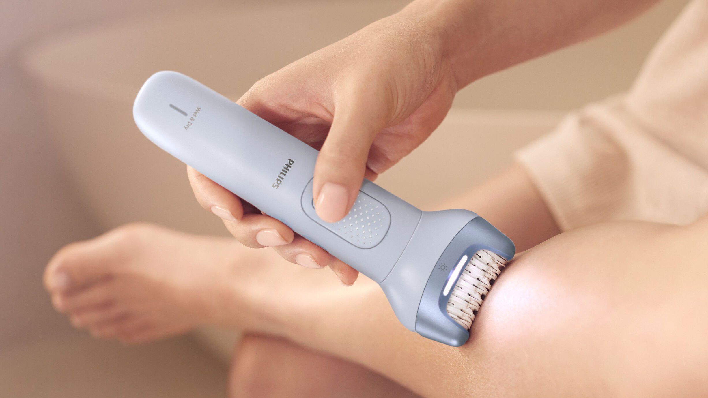 Epilator Series 8000 Ledningsfri epilator, v&aring;d og t&oslash;r