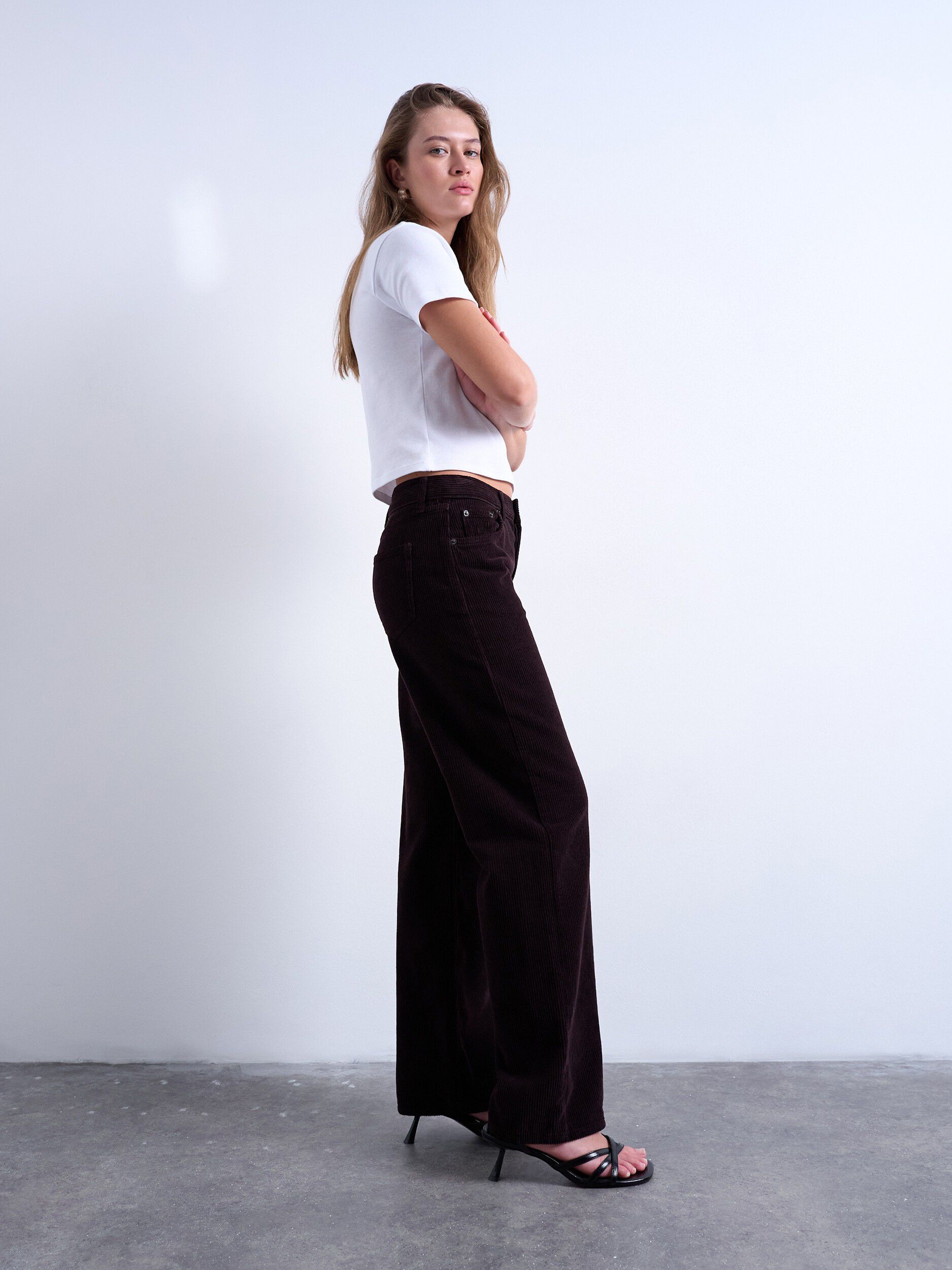 TSEMBER LR WIDE LEG DNM JEANS BR