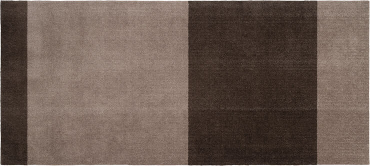 Løber, 90x200 cm, stripes-horizon sand/brun