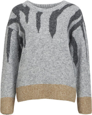 OBJRABU KNIT L/S RE PULLOVER 134