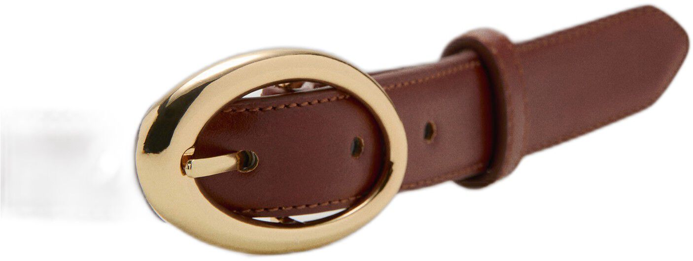 Oval buckle belt