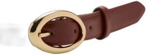 Oval buckle belt