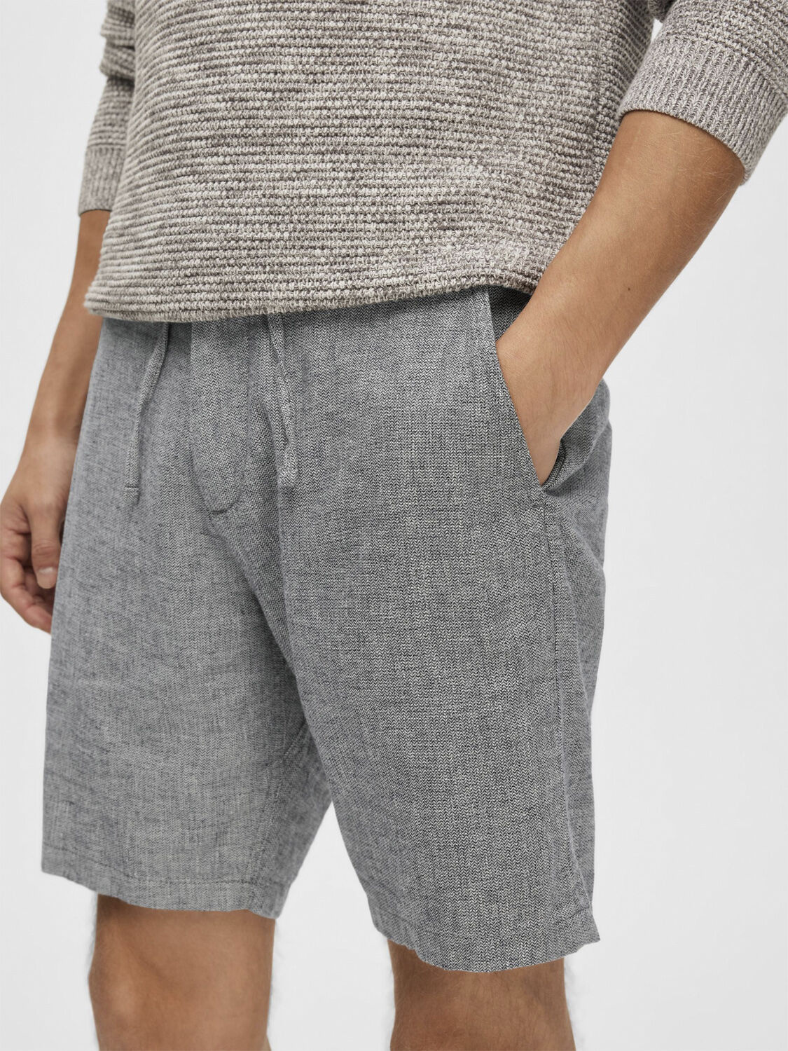 SLHREGULAR-BRODY LINEN SHORTS NOOS