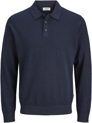JREBCALLUM KNIT POLO NECK LS