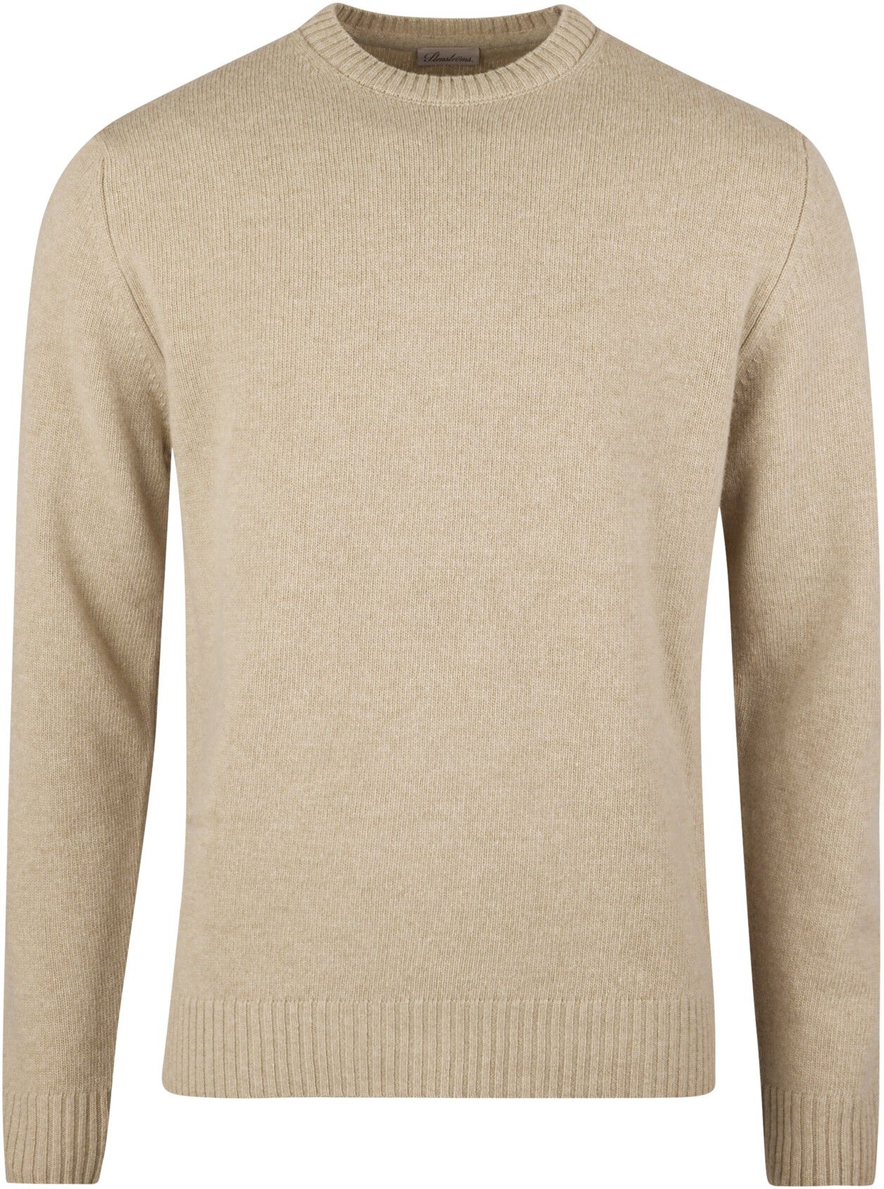 Pullover Knitted Crew Neck Carded Merino Wool