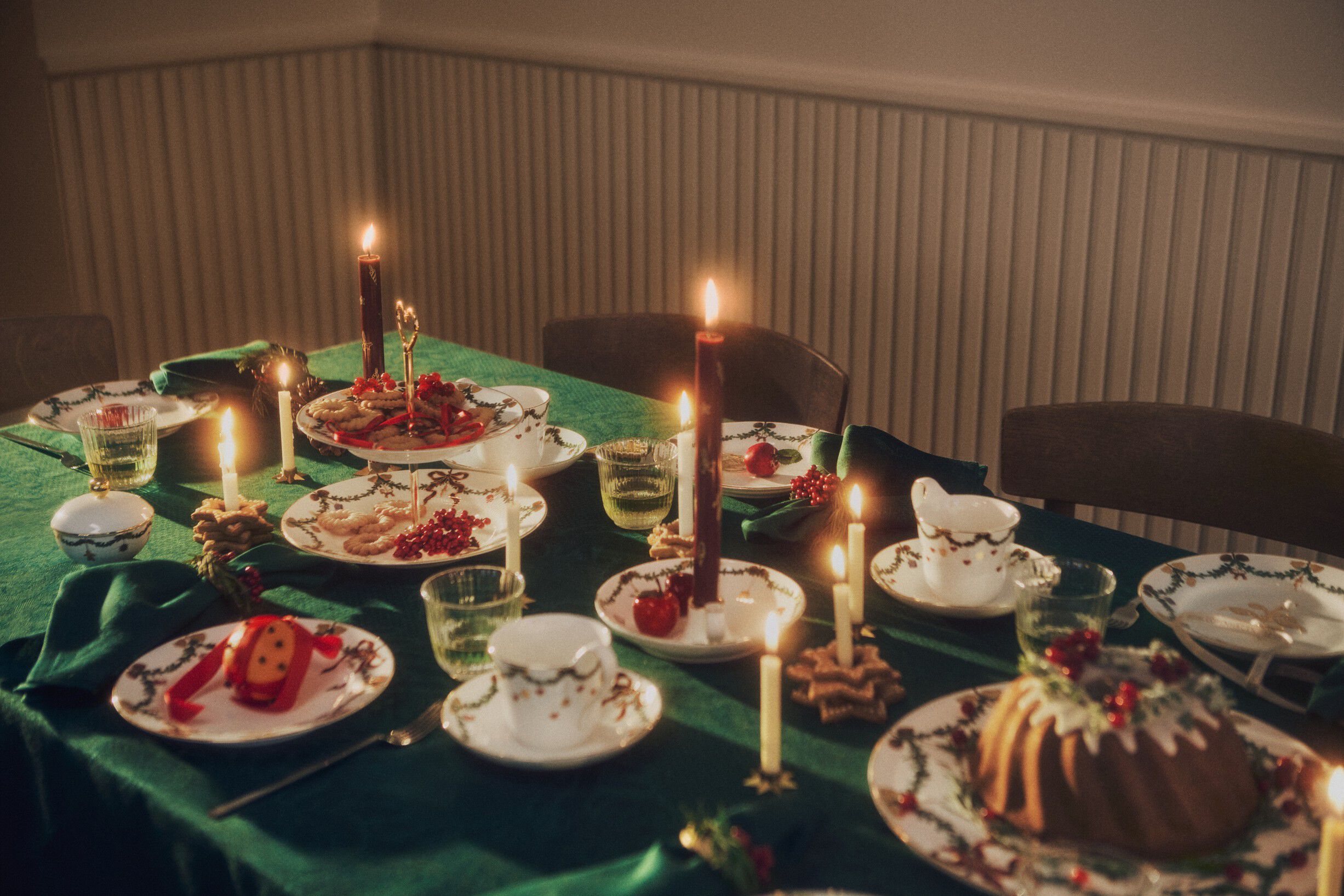 Stjerne Riflet dug gr&oslash;n 320 cm