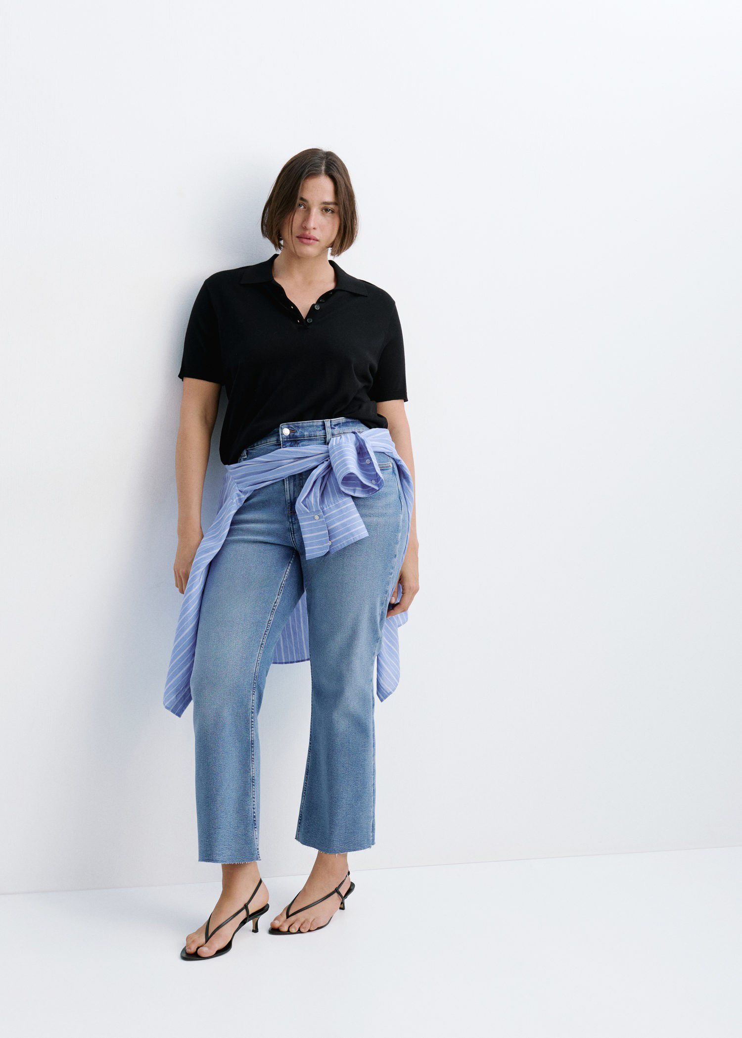 Sienna flared cropped jeans
