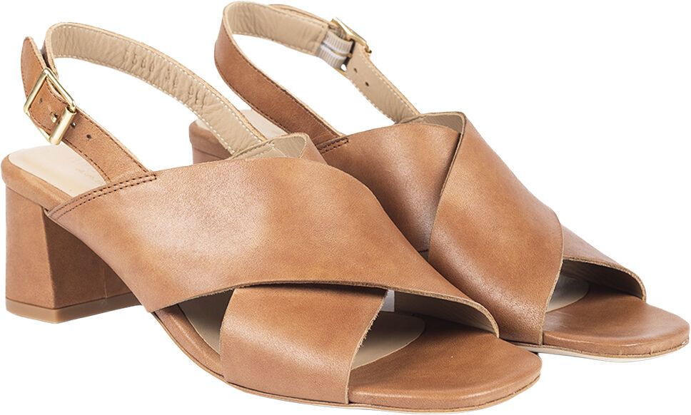 Sandal med blokh&aelig;l