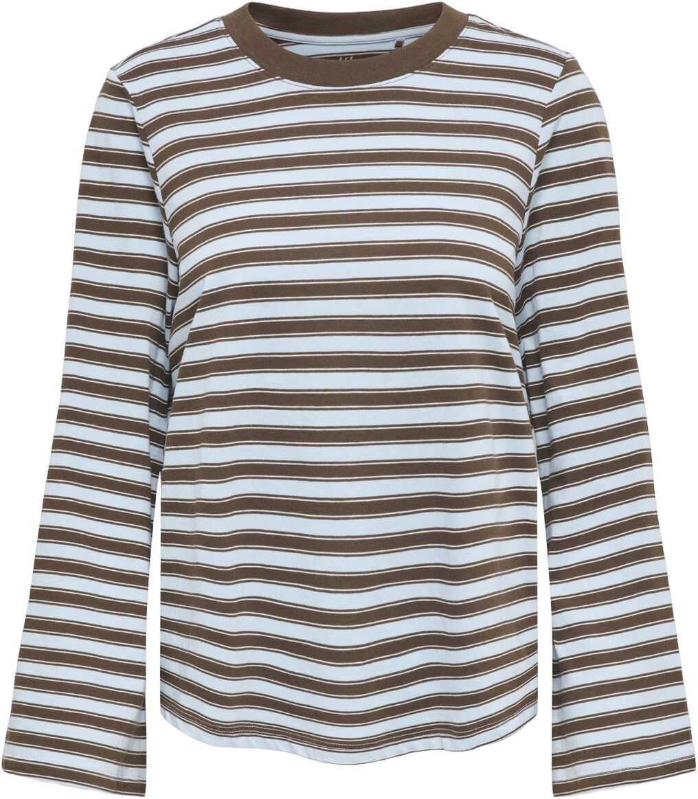 ONLLUNA HAPPY L/S O-NECK STRIPE TEE