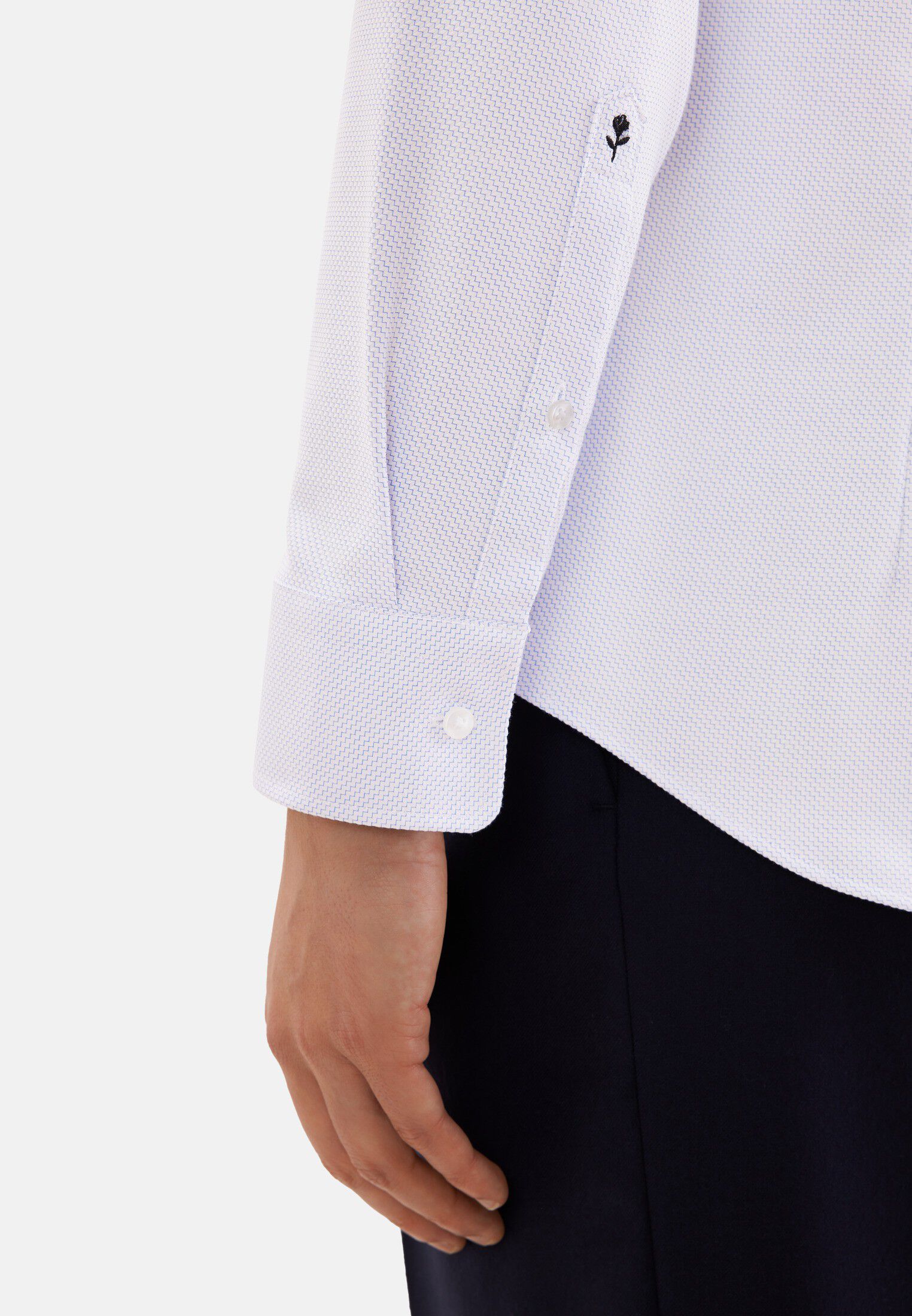 Business shirt Slim 1/1 Kent-Collar Structure