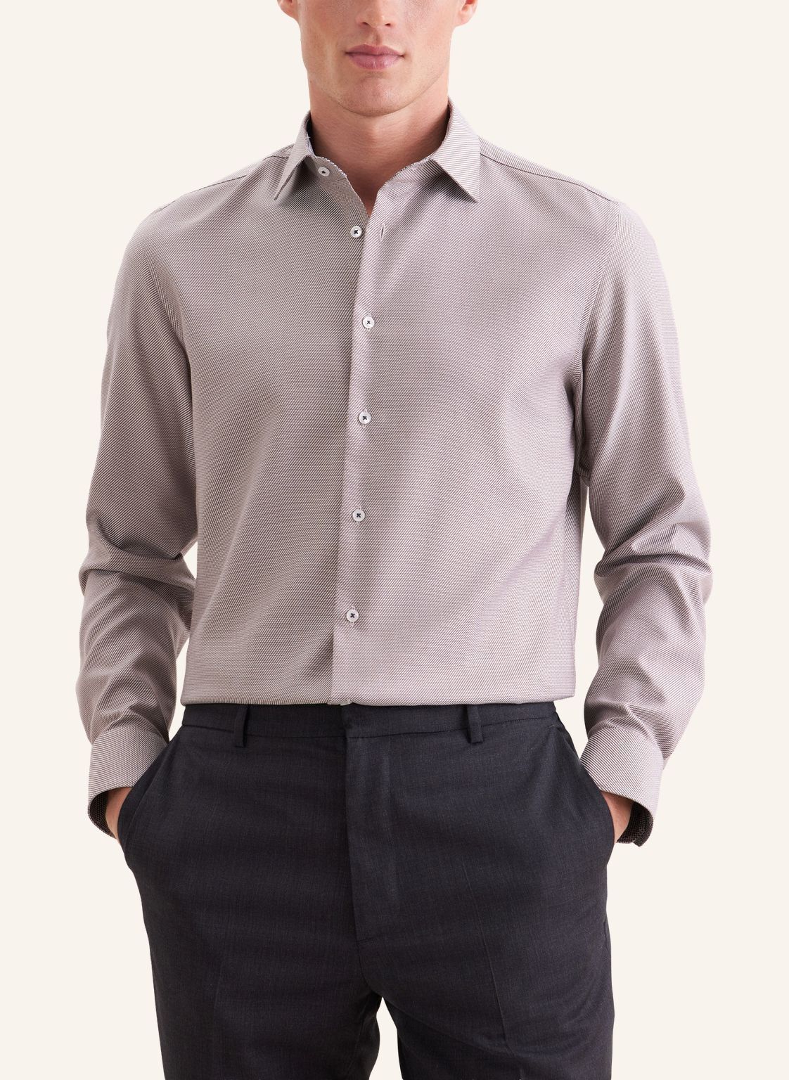 Business shirt Slim 1/1 Kent-Collar Structure