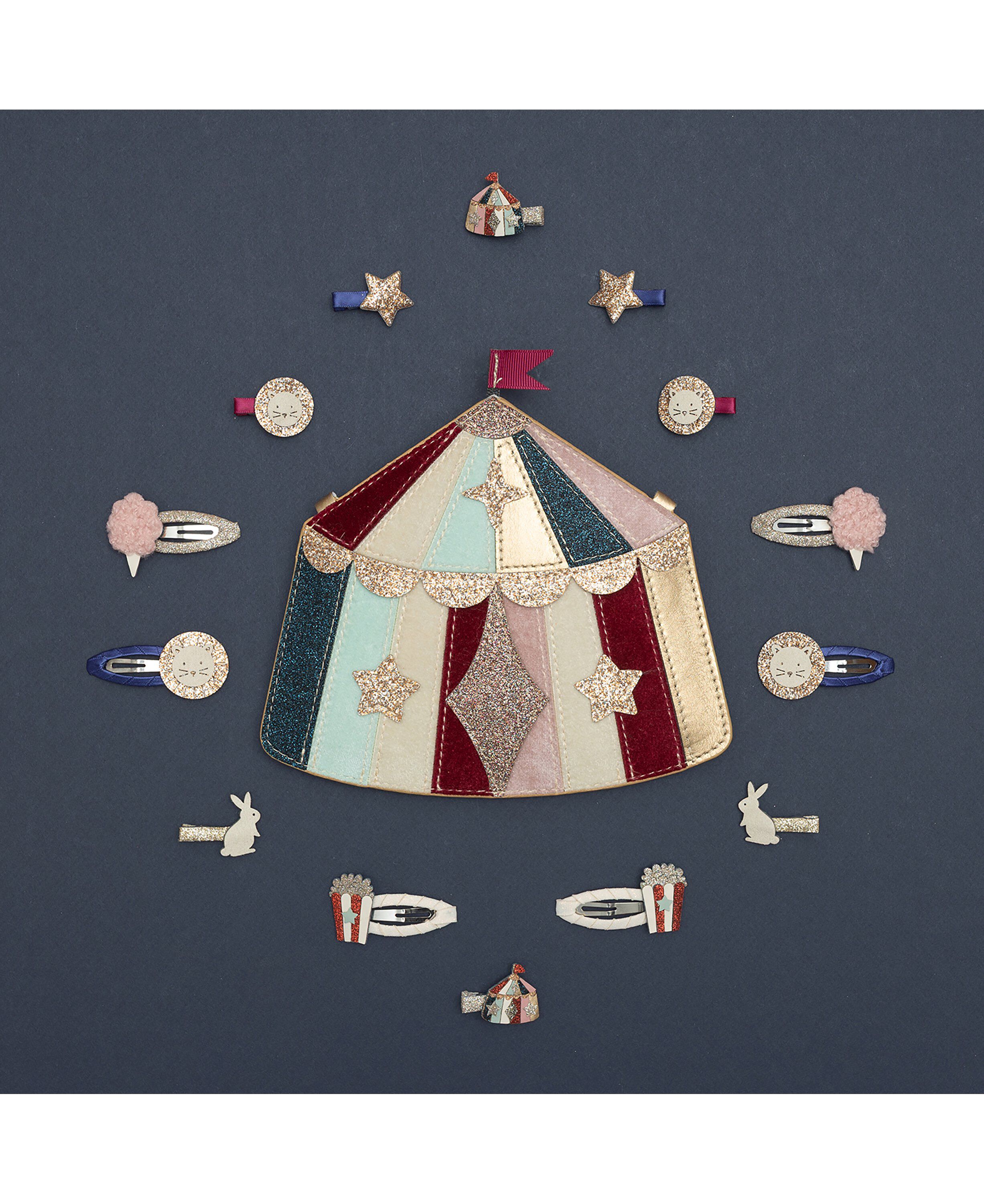 Mimi & Lula - 8 h&aring;rclips - Mini Circus