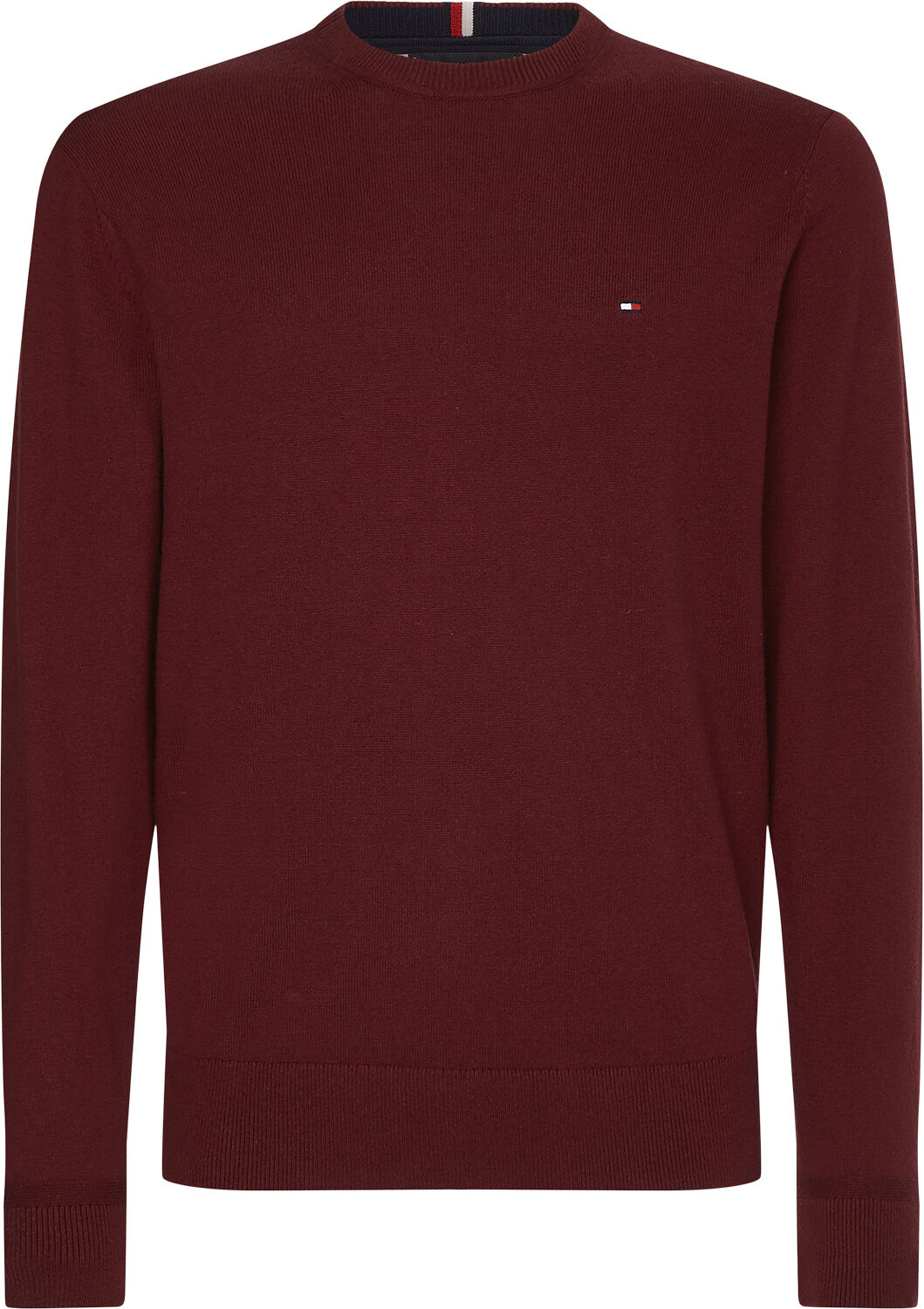 Crew Neck Jumper With Cashmere
