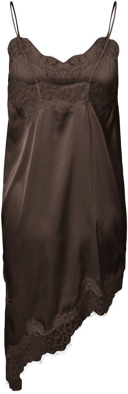 PCNOMI SL SATIN LACE DRESS WVN