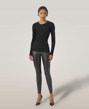 Fine Merino Rib Top L. Sleeves