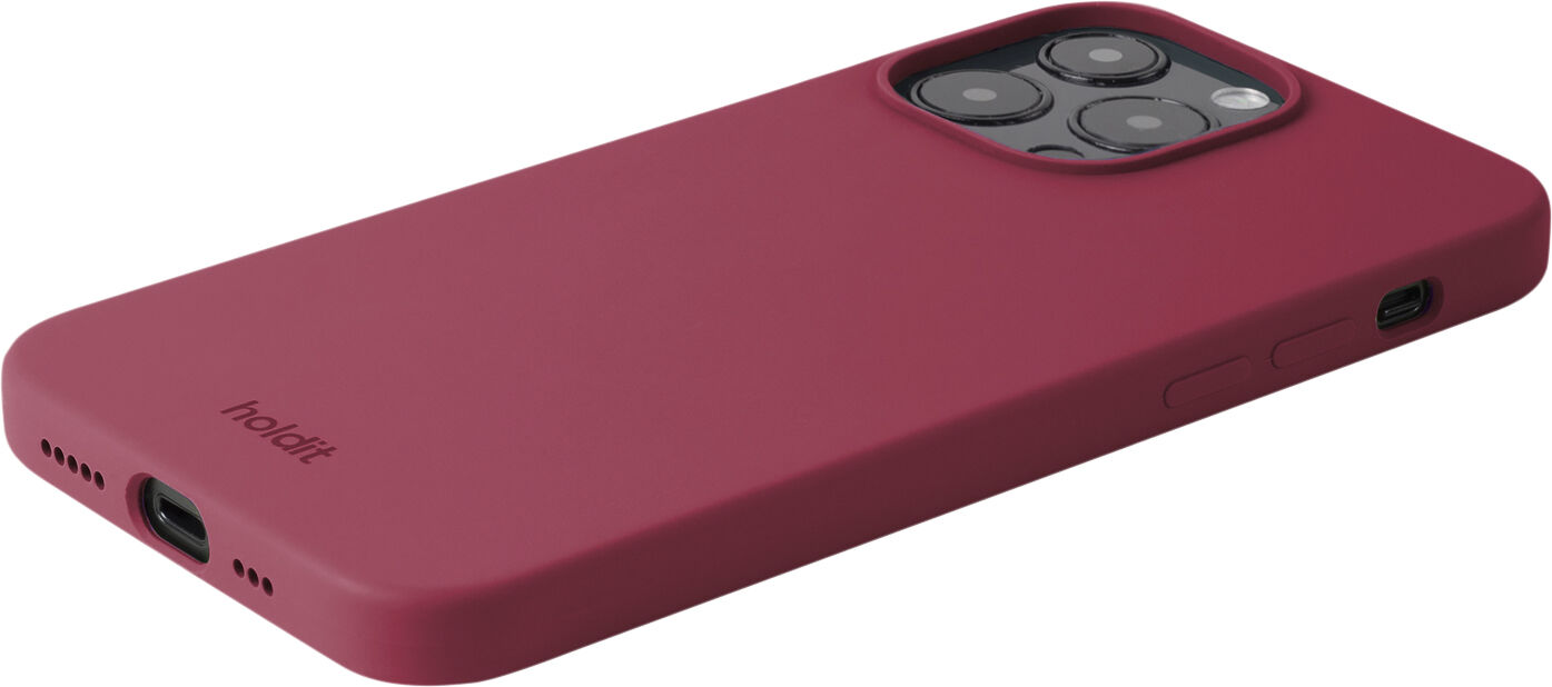 Silicone Case iPhone 15 ProMax Red Velvet