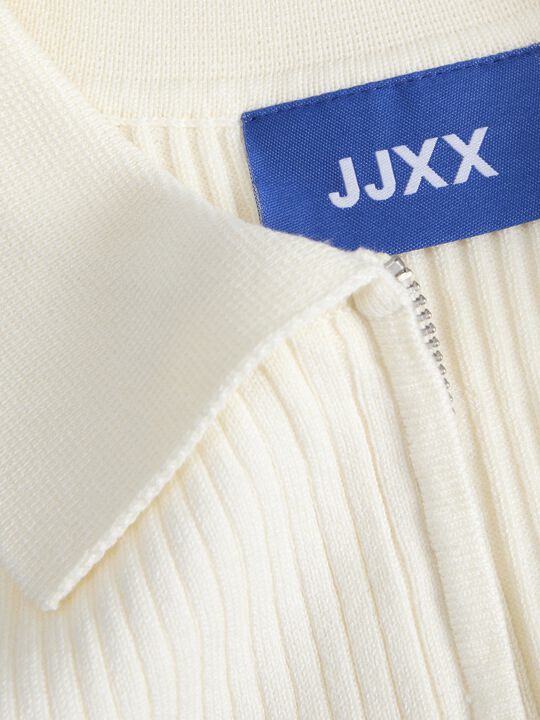 JXJAYCE ZIP POLO NECK TOP KNIT