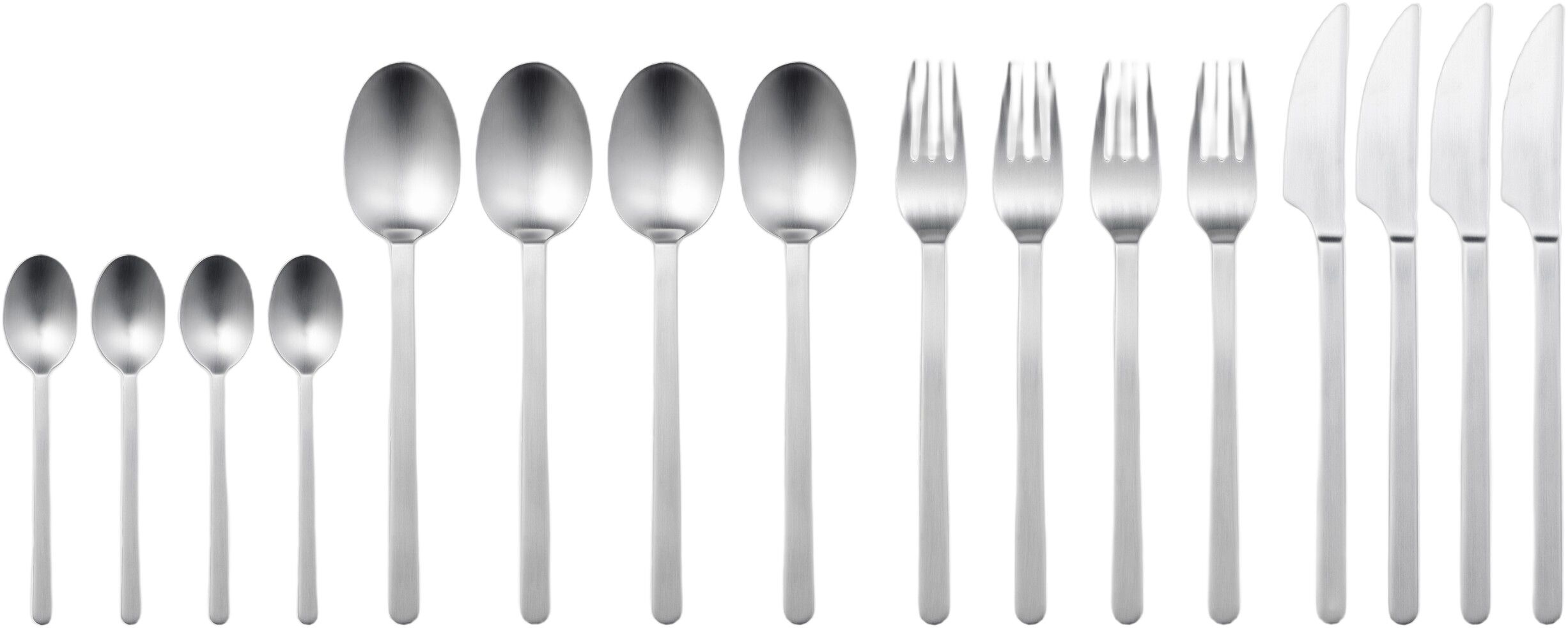 Bestiks&aelig;t Norm 16 dele Mat st&aring;l