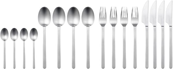 Bestiksæt Norm 16 dele Mat stål