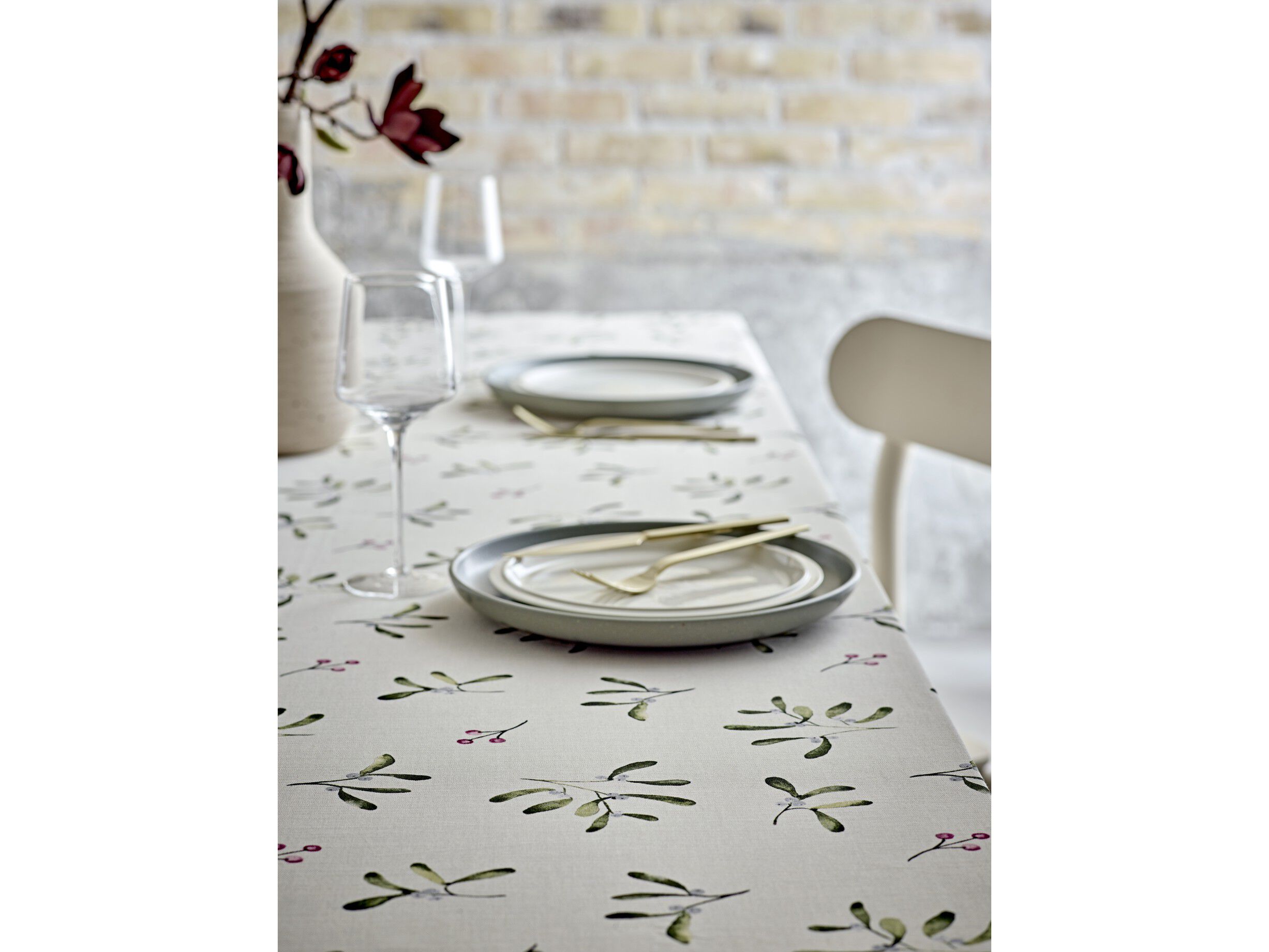 Juledug 140x350 Mistletoe Nature