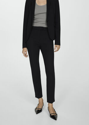 Pleated suit trousers