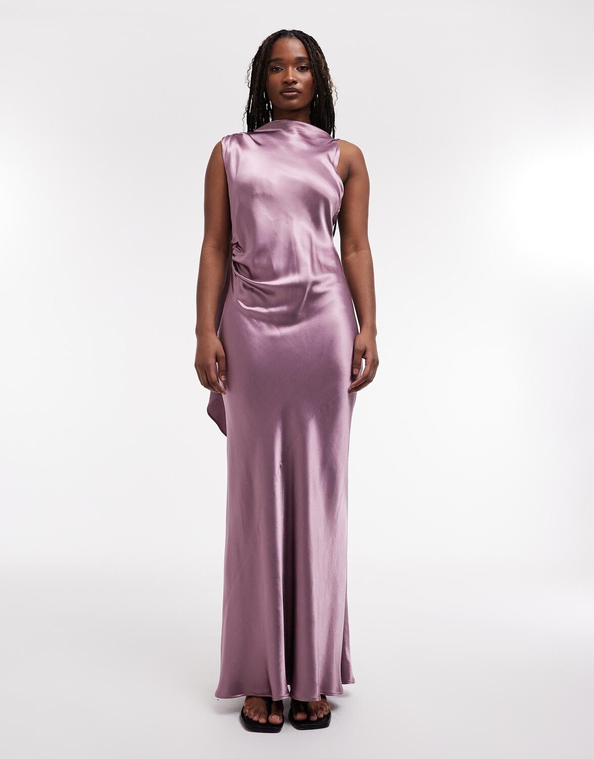 TSVEGA SL O-NECK MIDI DRESS WVN