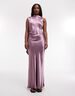 TSVEGA SL O-NECK MIDI DRESS WVN