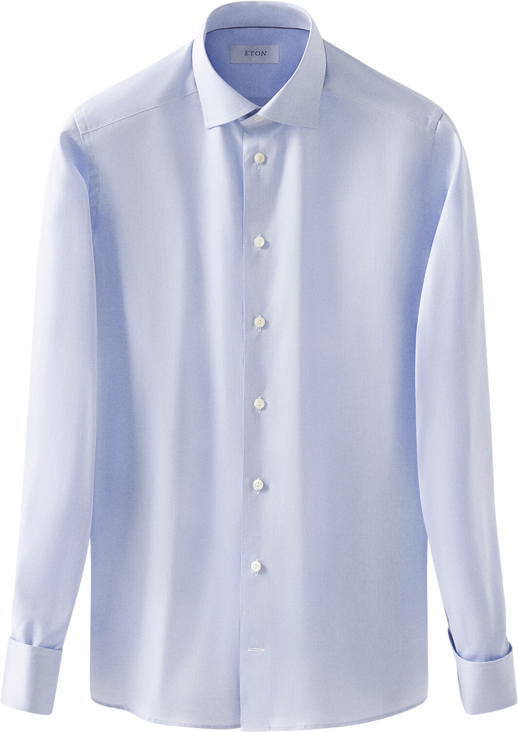 Contemporary Fit Light Blue Signature Twill Shirt - French cuff