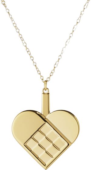 CC 2025 ORNAMENT HEART 18KT GOLD PLATED ZINC ALLOY