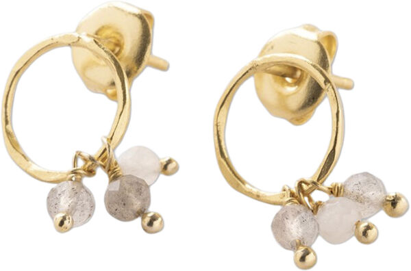 Genuine Labradorite Moonstone Earrings GP