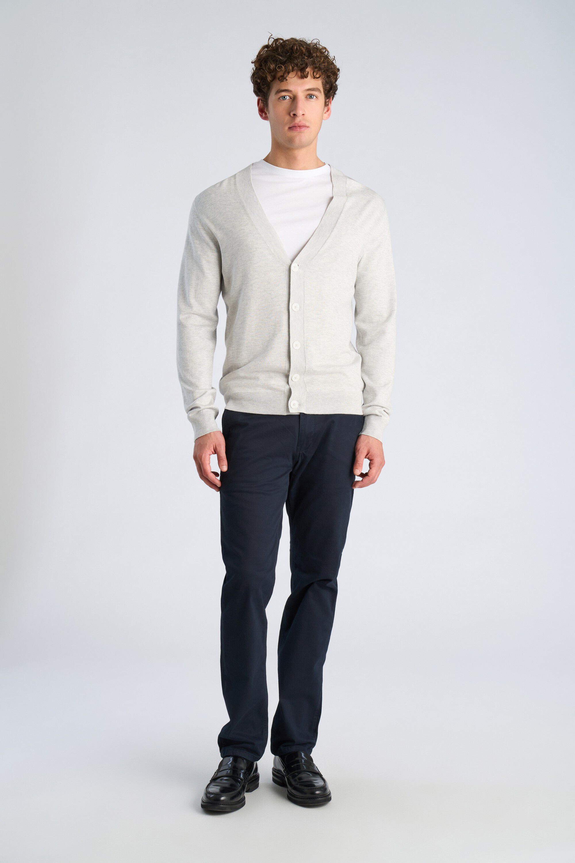 Ecovero v-neck button cardigan