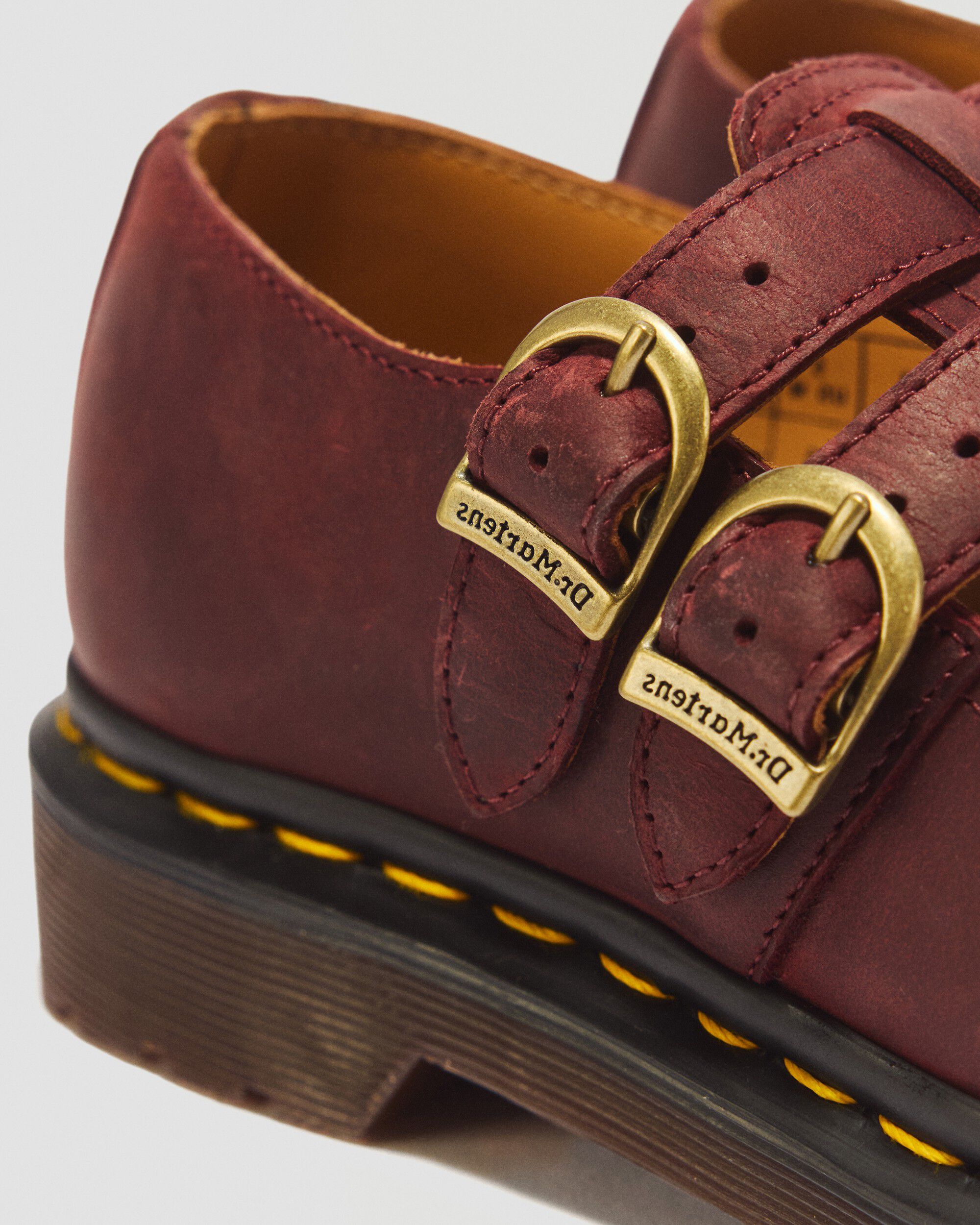 8065 Mary Jane Cherry Red Crazy Horse