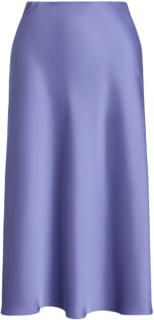 Satin Charmeuse Midi Skirt
