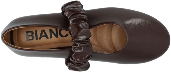 BIALUNA Scrunchie Ballet Flat Faux Leather