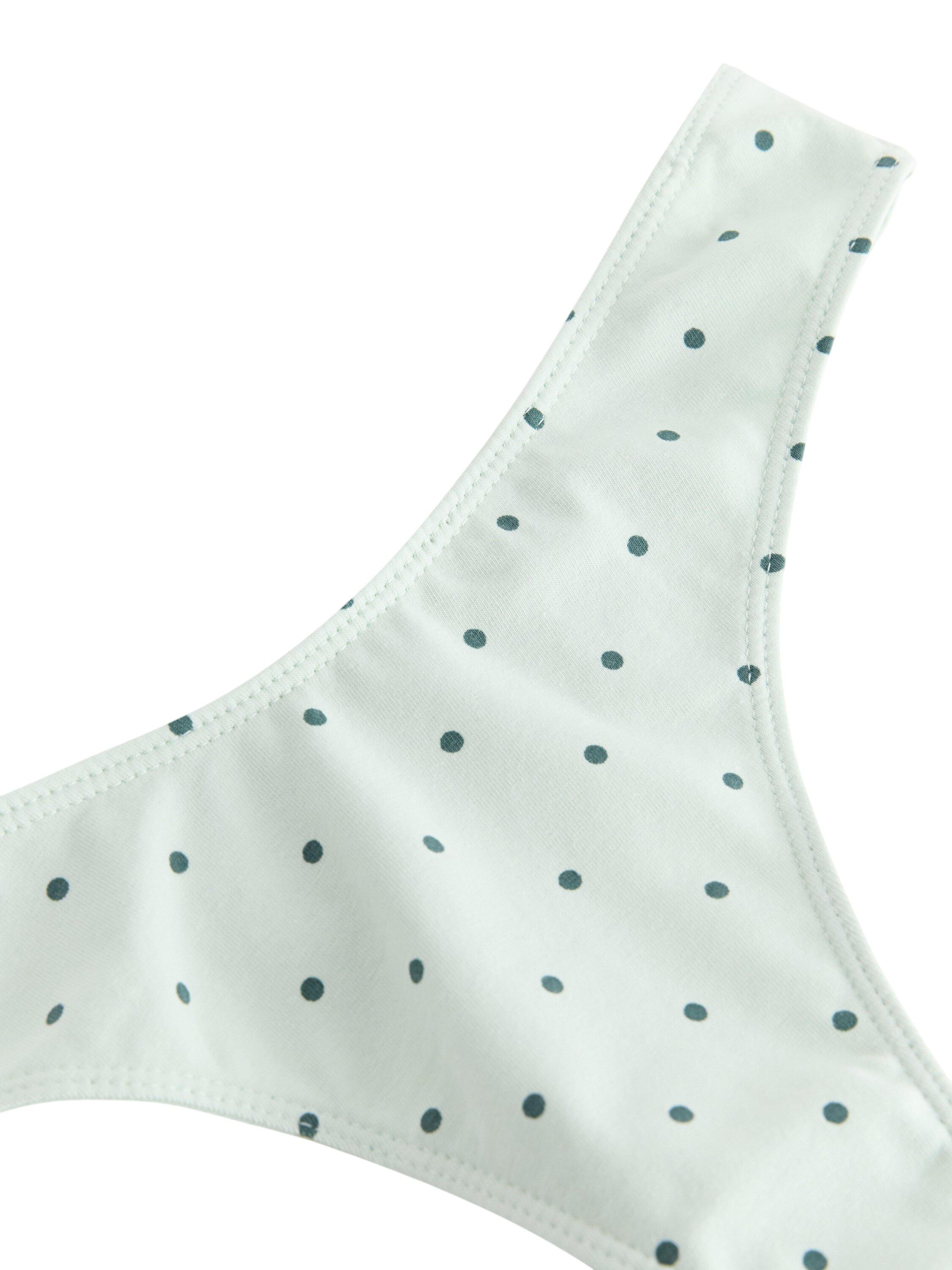 Cotton thong with a low-rise waist