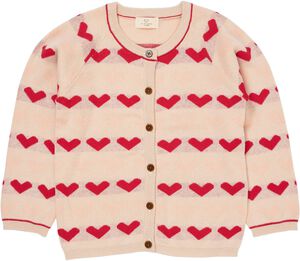 KNITTED HEART CARDIGAN