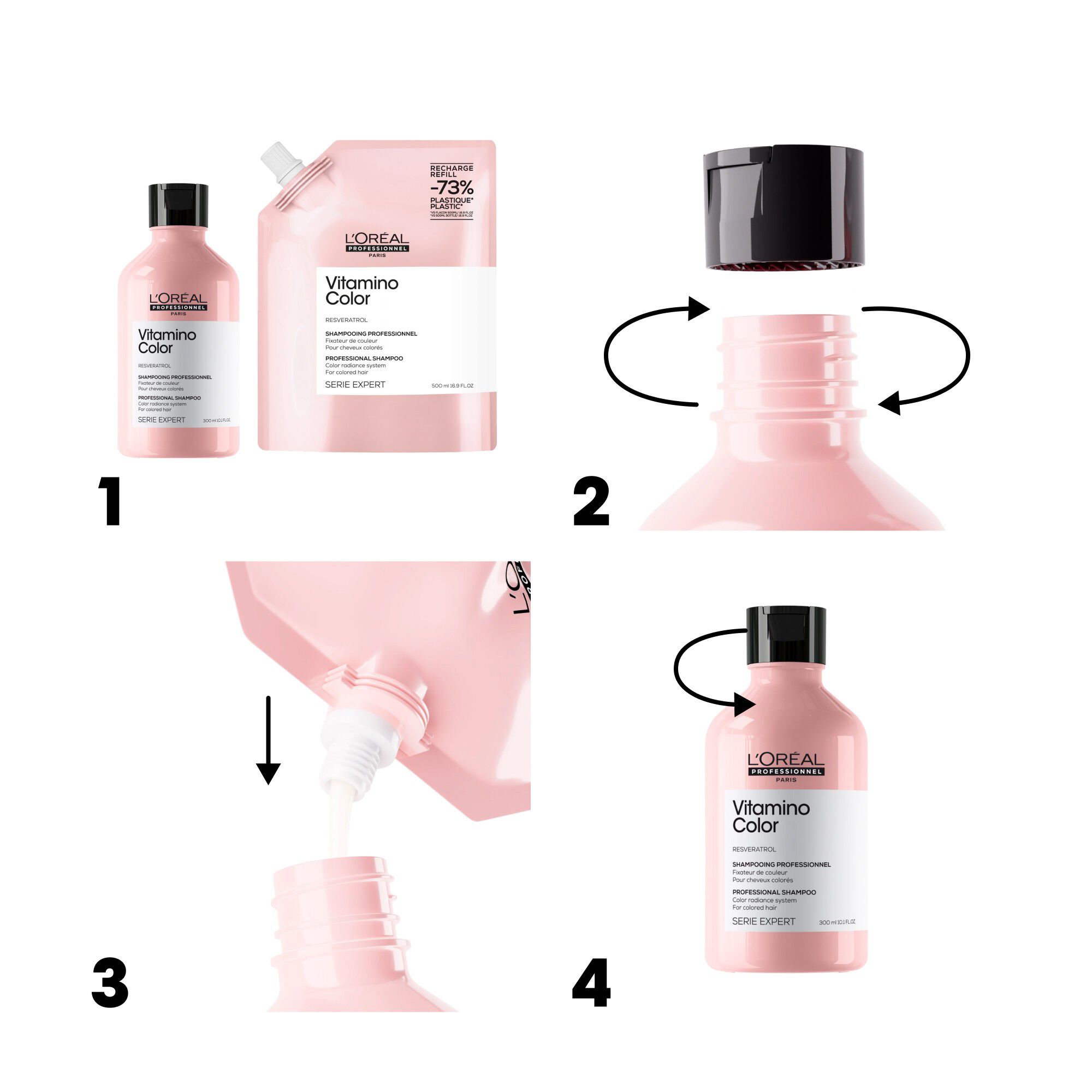 L'Or&eacute;al Professionnel Vitamino Color Shampoo Refill 500ml