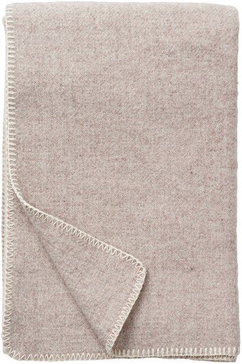 Uldplaid Unni beige