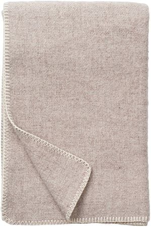 Uldplaid Unni beige