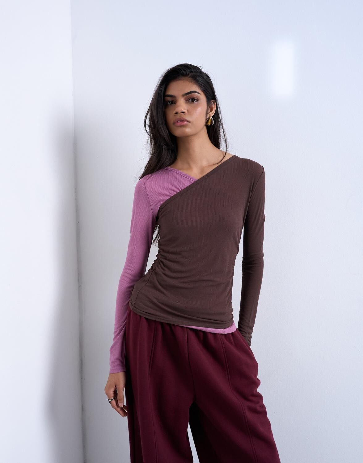 TSBLUME LS SHEER RIB TOP JRS