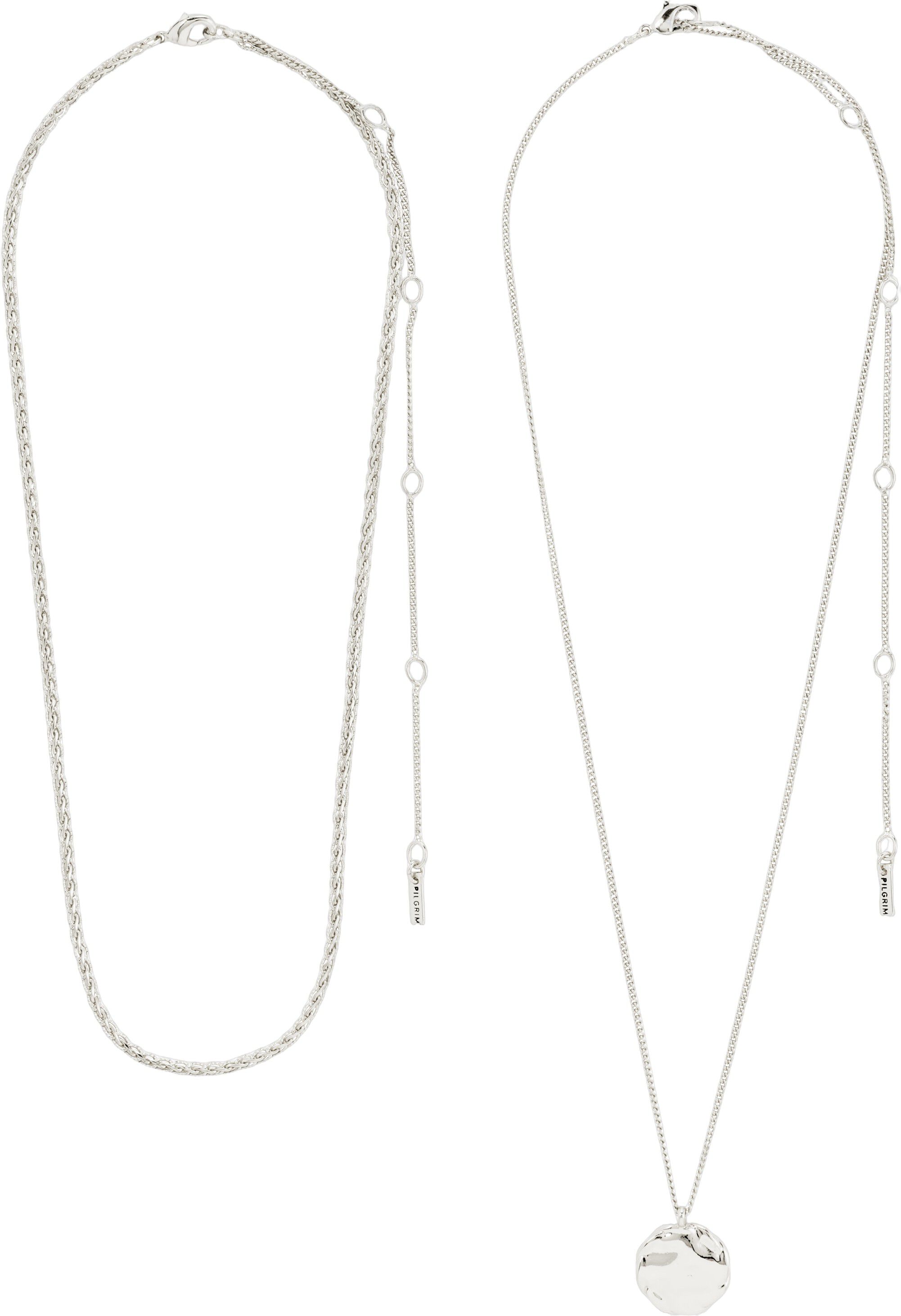 DECLAN necklace 2-in-1 set, silver-plated