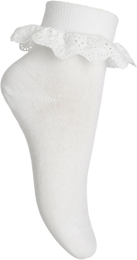 ANKLESOCK WITH TRIMMED LACE