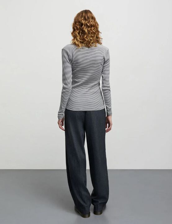 2x2 Cotton Stripe Tuba Tee LS