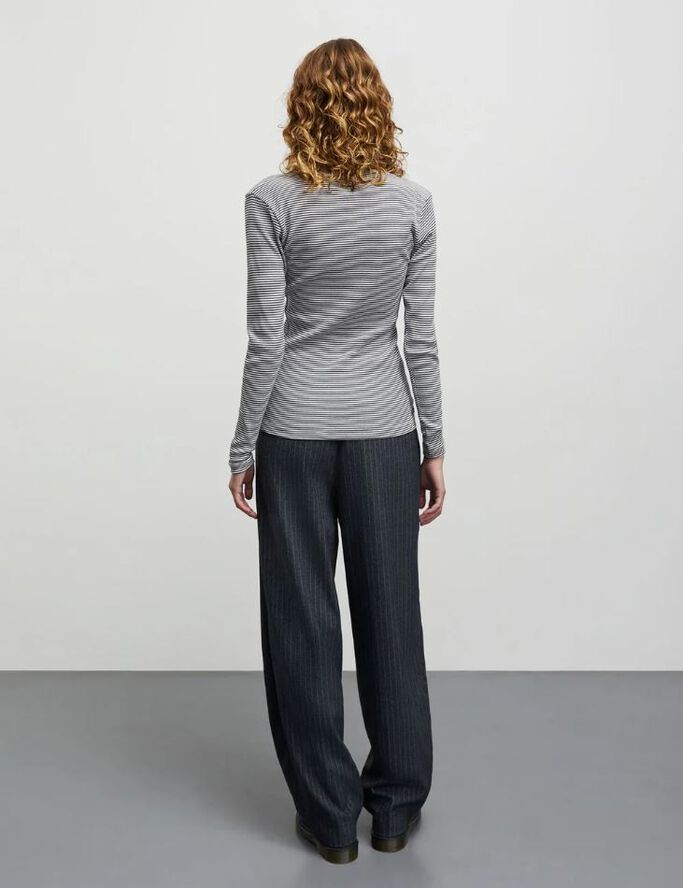 2x2 Cotton Stripe Tuba Tee LS